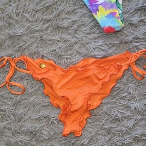 Rvca- Vibrant Orange Bikini Bottom